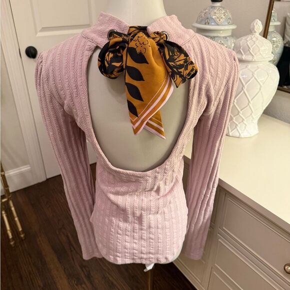 Free People Party in The Back Tie Back Top-X6 - Picture 4 of 6